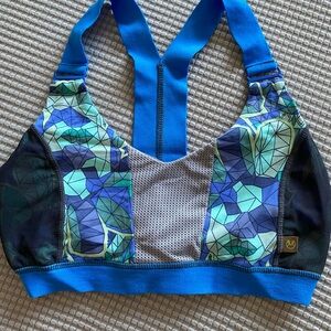 Maaji Blue and Green Sports Bra